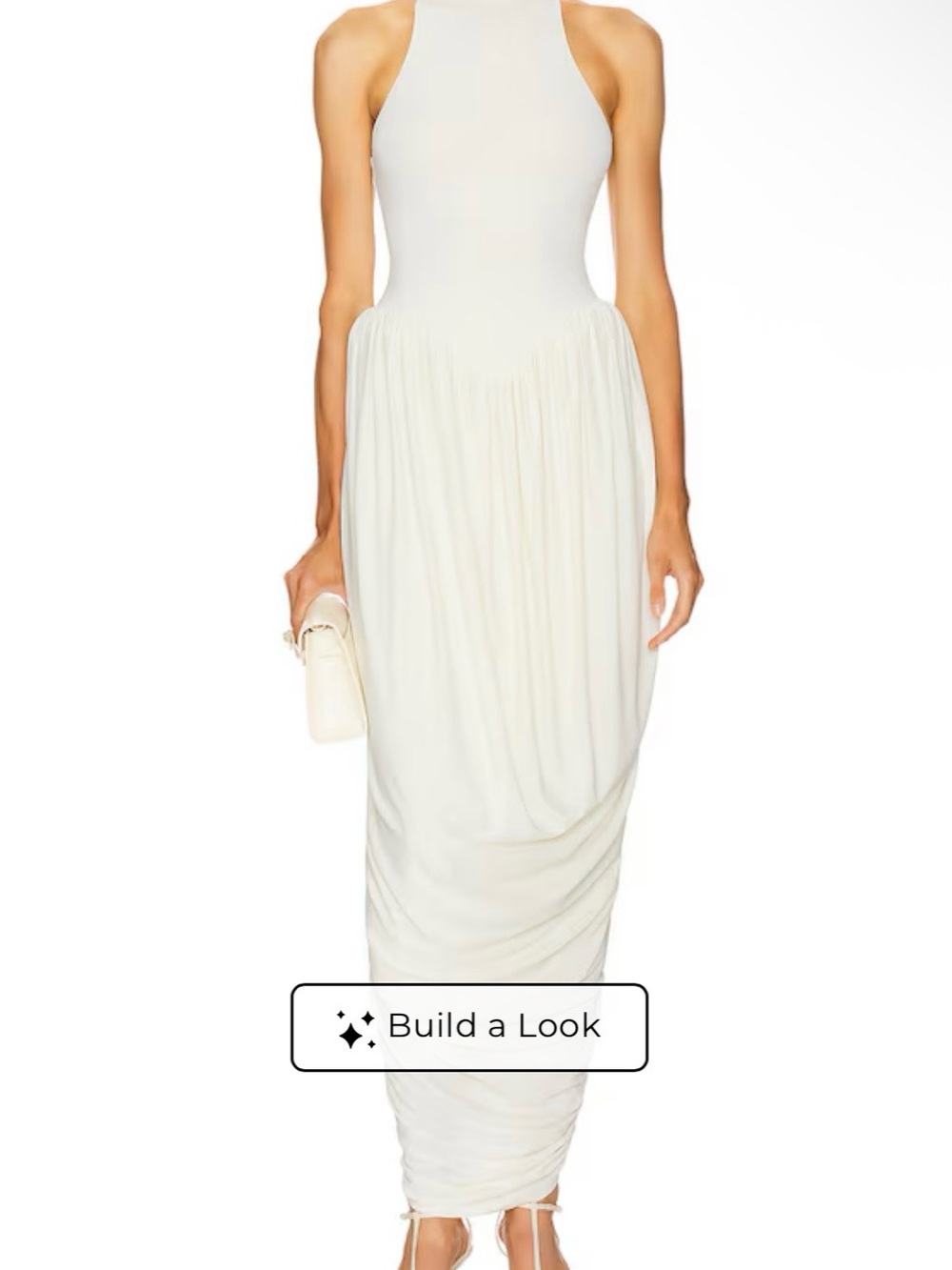 Helsa The Duchess Jersey Dress in Ivory
